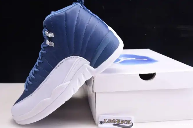 Cheap Husky Retro Air Jordan Blue 12 Stone 130690-404 0621